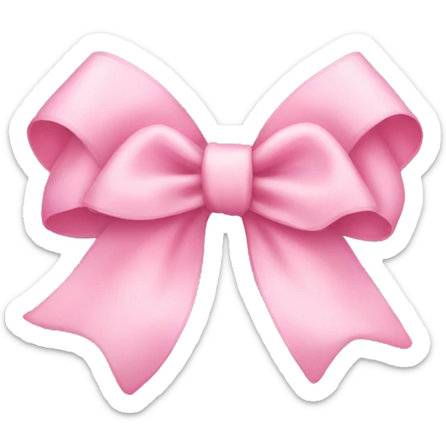 Baby pink bow  sticker