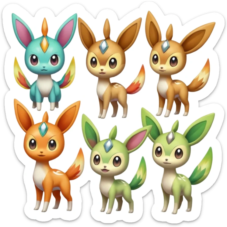 Meloetta-Victini-Celebi-Palkia-Skiddo-Amaura-Aurorus-fusion sticker