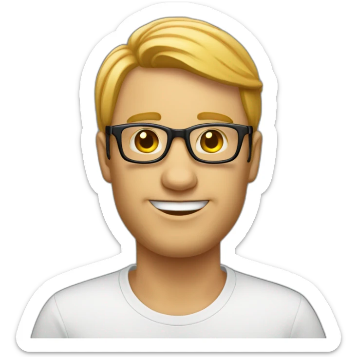 Un homme avec des lunette de soleil qui fait un doigts d'honneur sticker