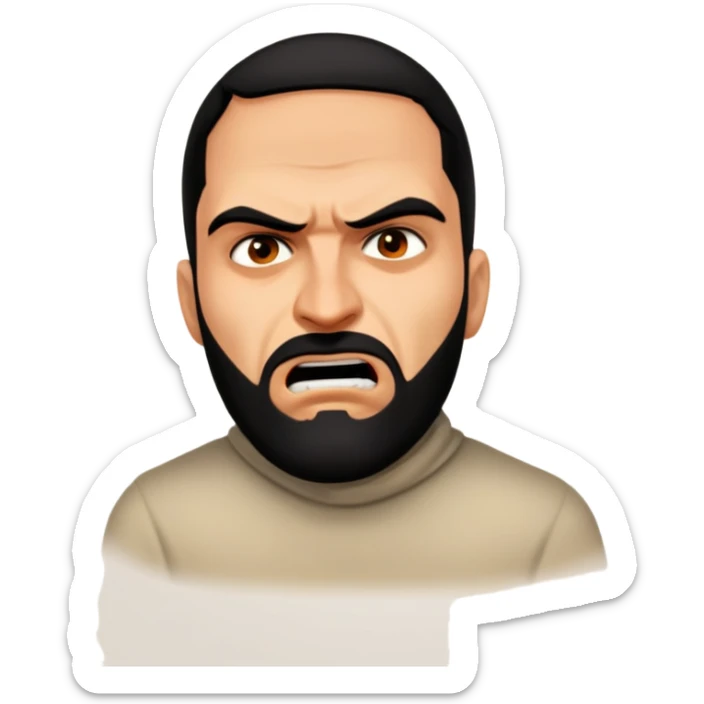 Terrorist angry sticker