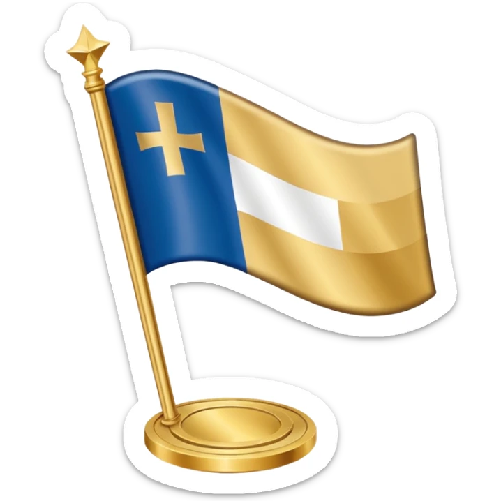 simple flag emoji following the theme of "chronos" and gods of olympus sticker
