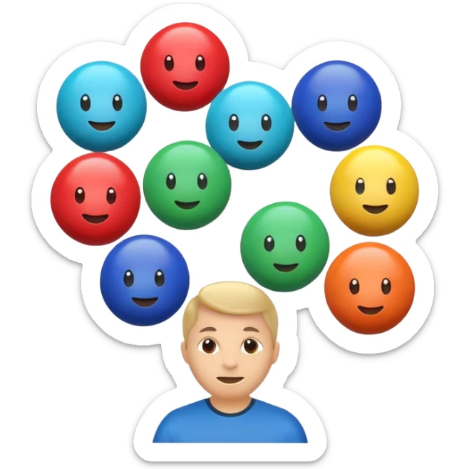 can some of the juggling balls faces (depicting customers and stakeholders) sticker