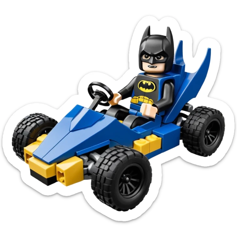 full size real-appearance road racing sexy muscular Batman’s masculine midnight-colored tight outfit 1970’s style dark knight stealthy accurate sporty safe plush deluxe Lego off-road pursuit drifting car lexus (black hair,reclining and relaxed torso and shoulders back against seat) rallycross kart  sticker