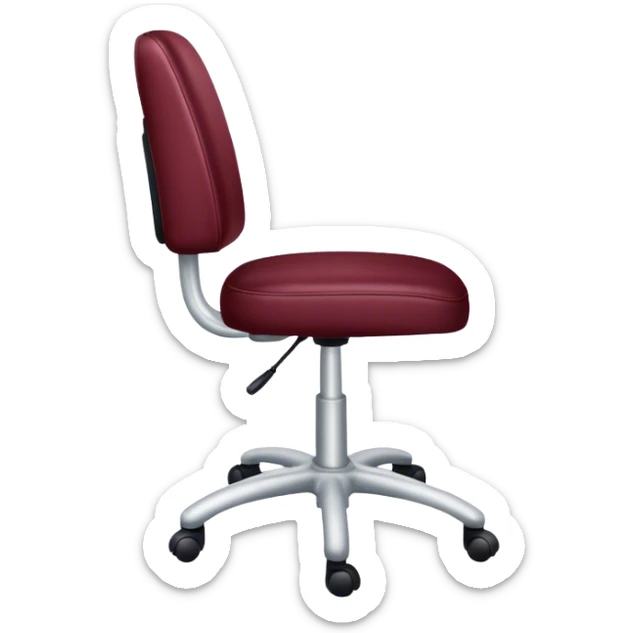 office chair Burgundy sticker