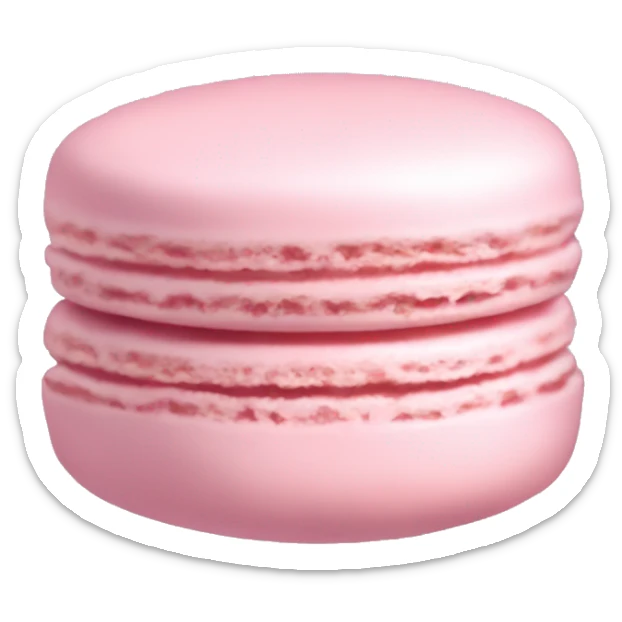 pale pink macaron sticker