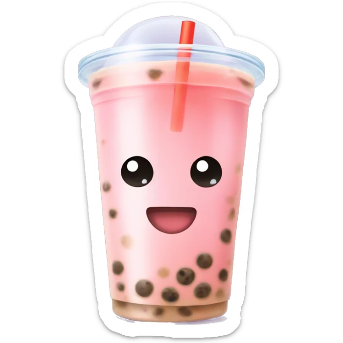 Bubble tea sticker