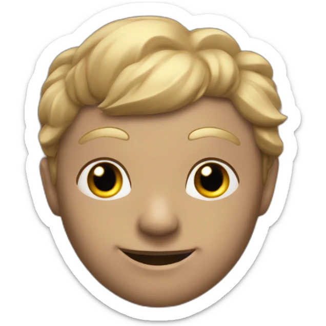 Chauve bronzé sticker