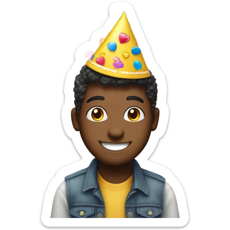 Generate a cute emoji for happy birthday to the actress sticker