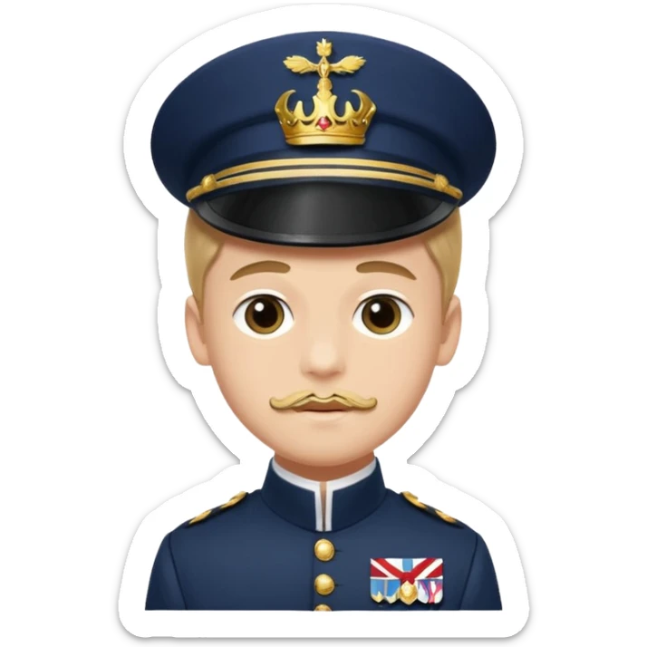 Prince John Of United Kingdom 5th Son of King George V who died at age of 15 in Sailor Uniform  sticker