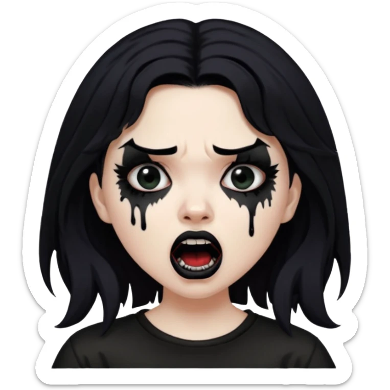 Mexican goth girl can’t sleep and yells about new suicideboy album
 sticker