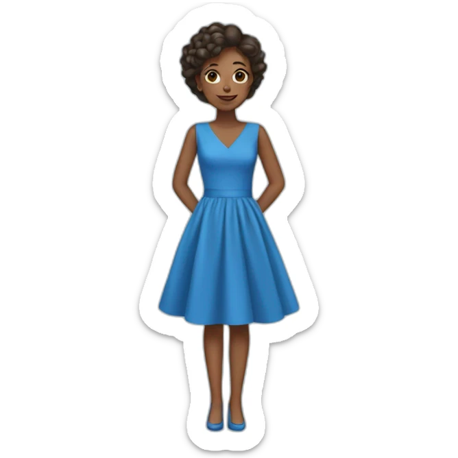BLUE DRESS  sticker
