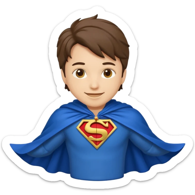 Flying Jatt emoji from the bollywood movie a flying Jatt also add his blue cape sticker