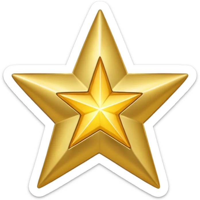 Emogie of verified  of star of 24 head and tick  sticker