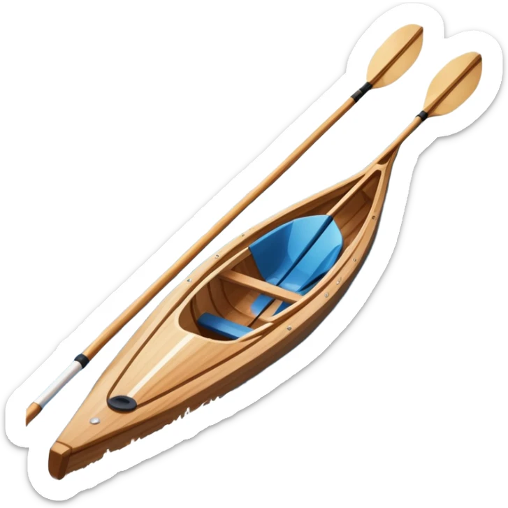 An icon showing a close-up of crossed oars, a sleek racing shell, and rippling water, symbolizing rowing. The design includes droplets in motion and a streamlined boat tip cutting through waves. Transparent background emphasizes strength, precision, and the spirit of competitive rowing sticker