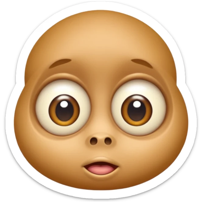 a crabadabadooda face, big eyes, tubblewubble, loolaapapoo, sloopa, small mouth loobadooba, consquinto, lalalalabingbong, sticker