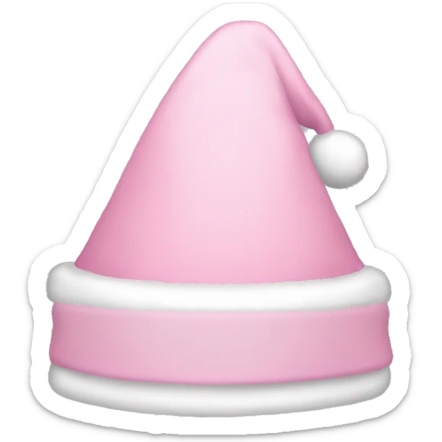 light pink santa hat sticker