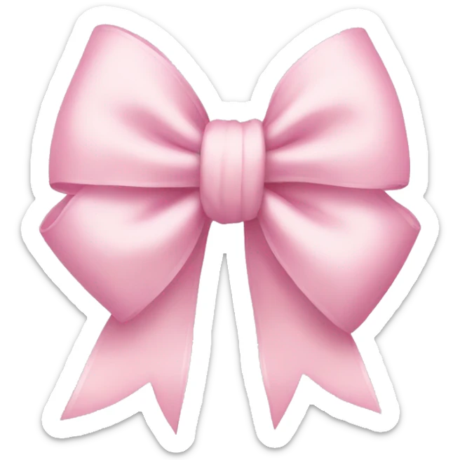 Light pink Bow sticker