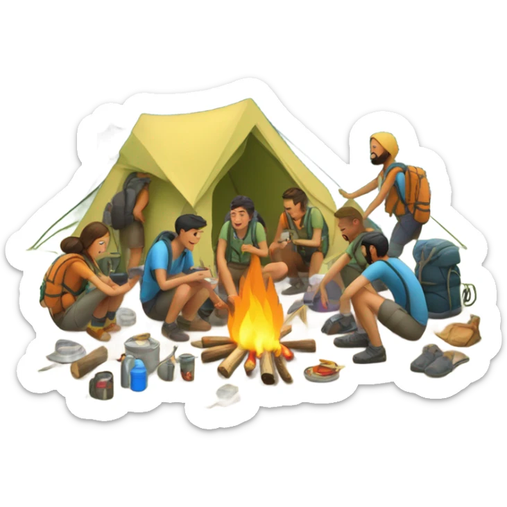camping sticker