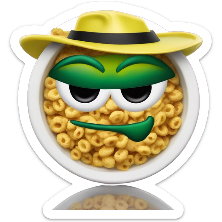 Green hornet cereal now for sale only $9.99 at McDonald’s!!! Budabahbahbah, I’m lovin it! If you find ducks in your cereal, eat it! If not, turn into a green hornet cereal! 😈 sticker