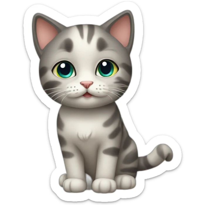 Cat cute sticker