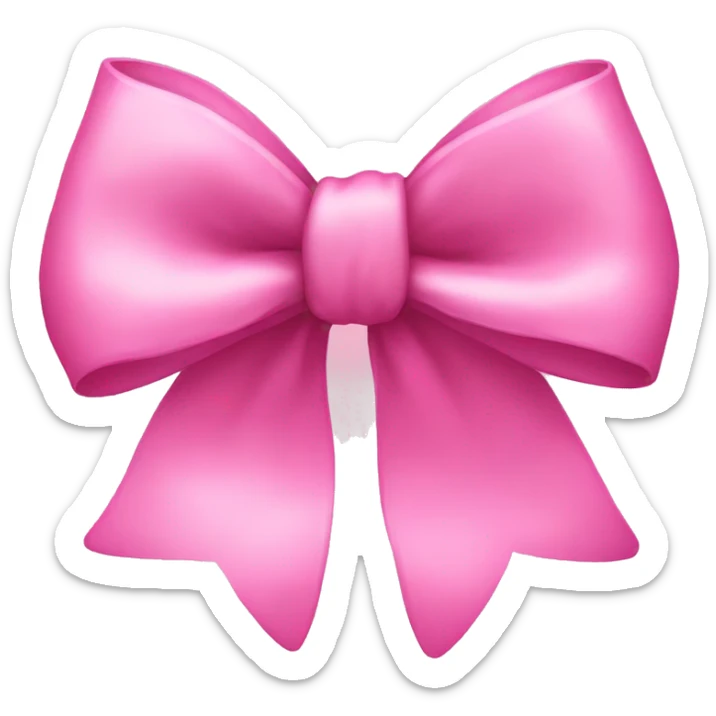 pink bow sticker