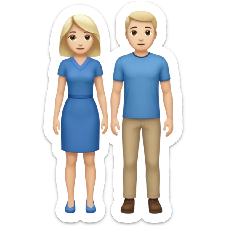 a naked man and a naked woman full body sticker