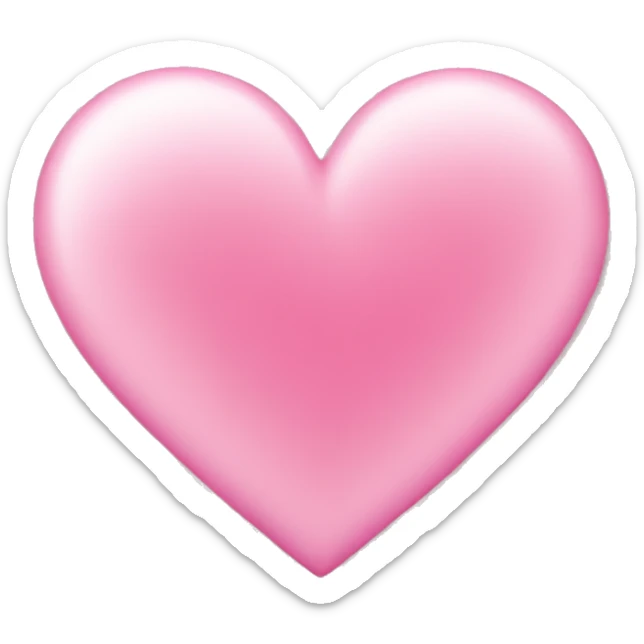 Pink heart sticker