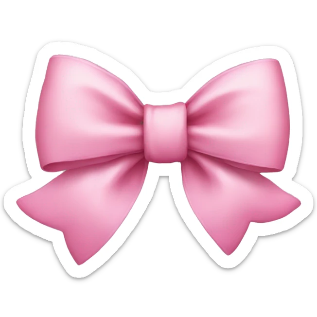 Pink bow cute sticker