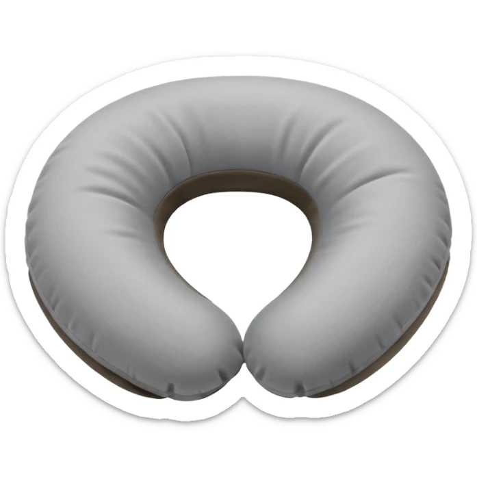 A plush travel pillow with gentle cushioning that wraps comfortably around the neck. sticker