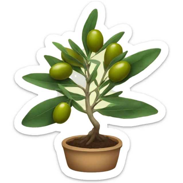 Olive plant sticker