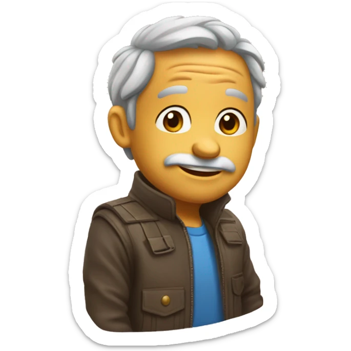 Un emoji qui fait un énorme bisous bien baveux  sticker