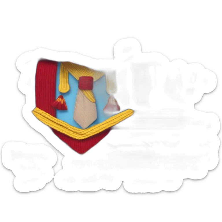 Scout boy with a RED ans YELLOW knotted scarf ans à blue scout shirt sticker