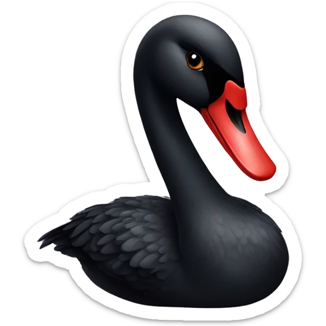black swan sticker