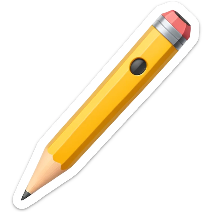 Pencil sticker