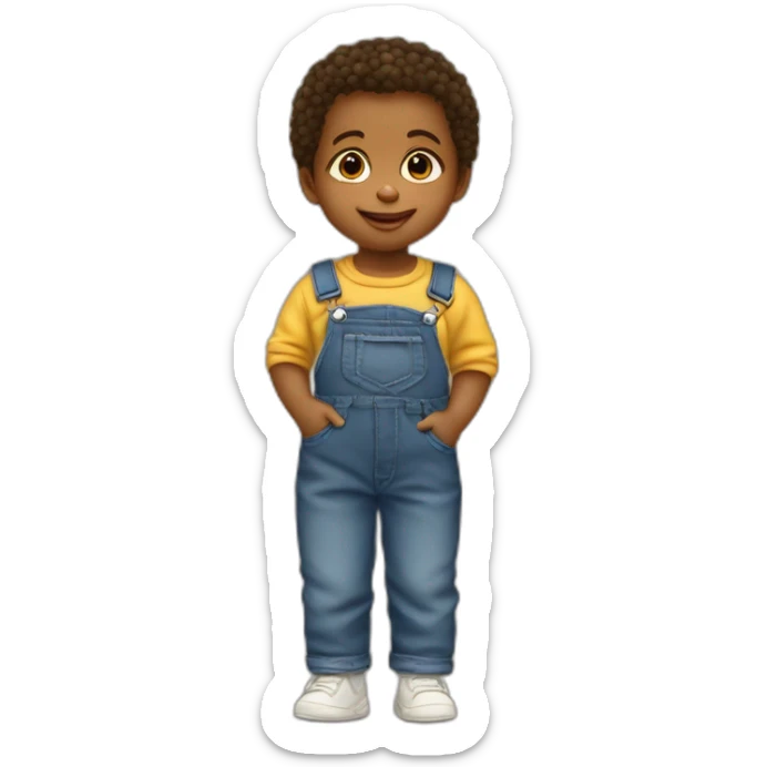 une jeune bebe marrocaine qui viens de naitre avec un K en initial sur sa tenue de bebe  sticker