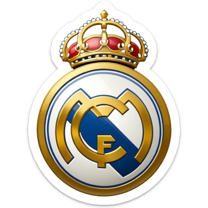 I want an emoji of real madrid logo of football and it should look realistic sticker