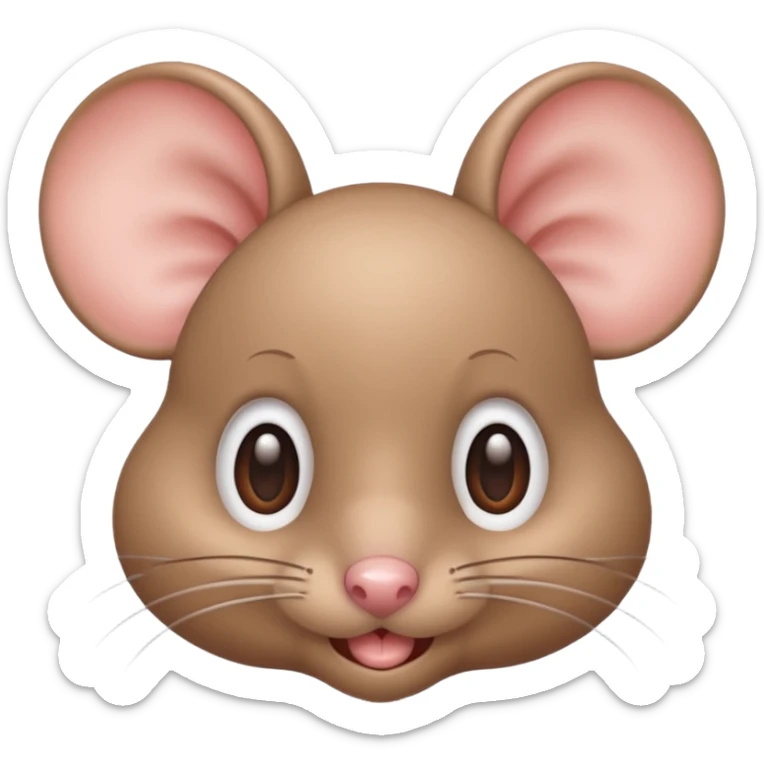 Un ratón cute volteando los ojos 🙄 como ese emoji SOLO LOS OJOS sticker