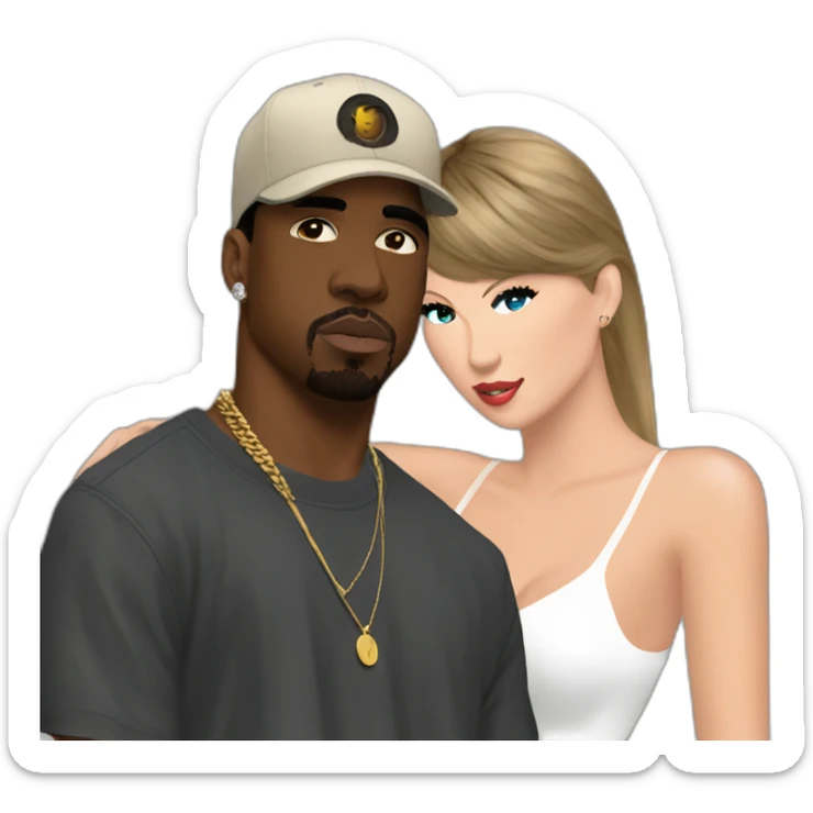 travis scott artist with kanye west artist and taylor swift artist sticker