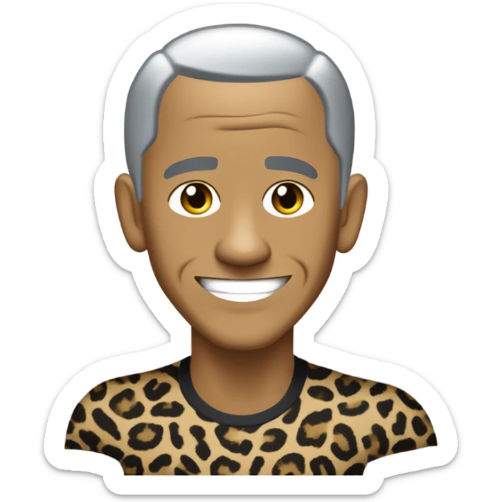 Obama Obama Obama Obama Obama but he’s dressed in a 80s spandex leopard print workout unitard Obama Obama Obama Obama Obama short hair Obama wrinkles grey hair Barack Obama hope poster Obama sticker