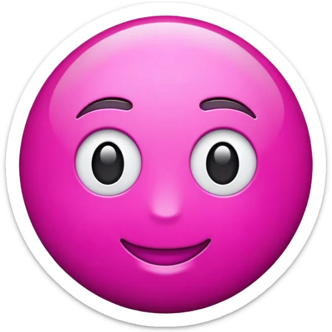 Magenta emoji sticker