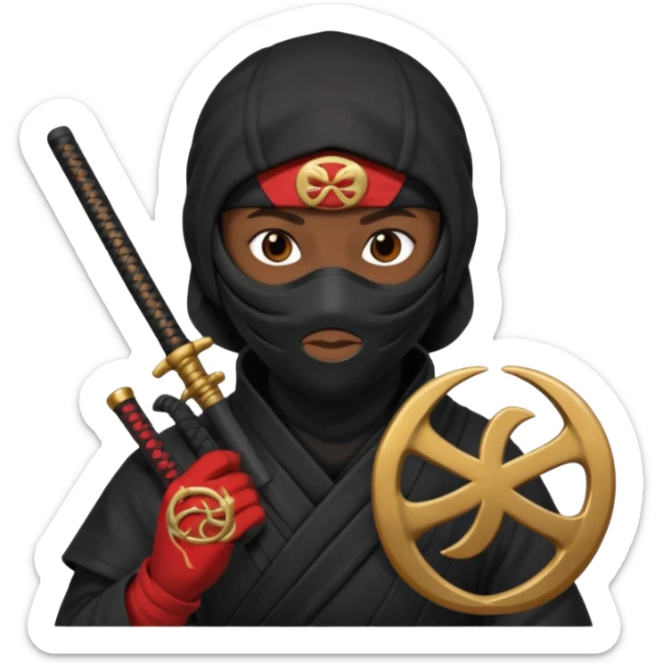 🥷🏾 usando este emoji crea otros que tengan los simbolos del zodiaco sticker
