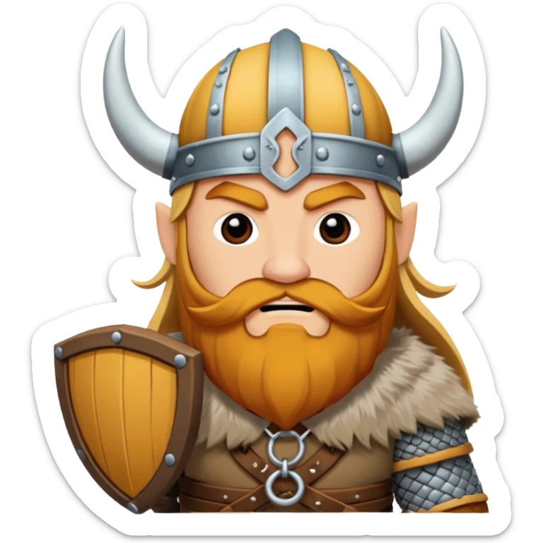 bana kick yayınları için sakallı sarışın viking abonelik rozeti oluştur ekipmanları tahta olsun çaylak bir viking gibi görünsün sticker