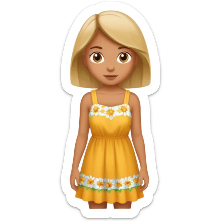 summer girl sticker