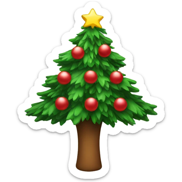Christmas tree sticker