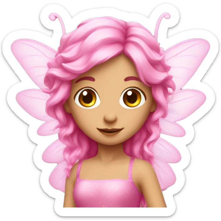 pink fairy sticker