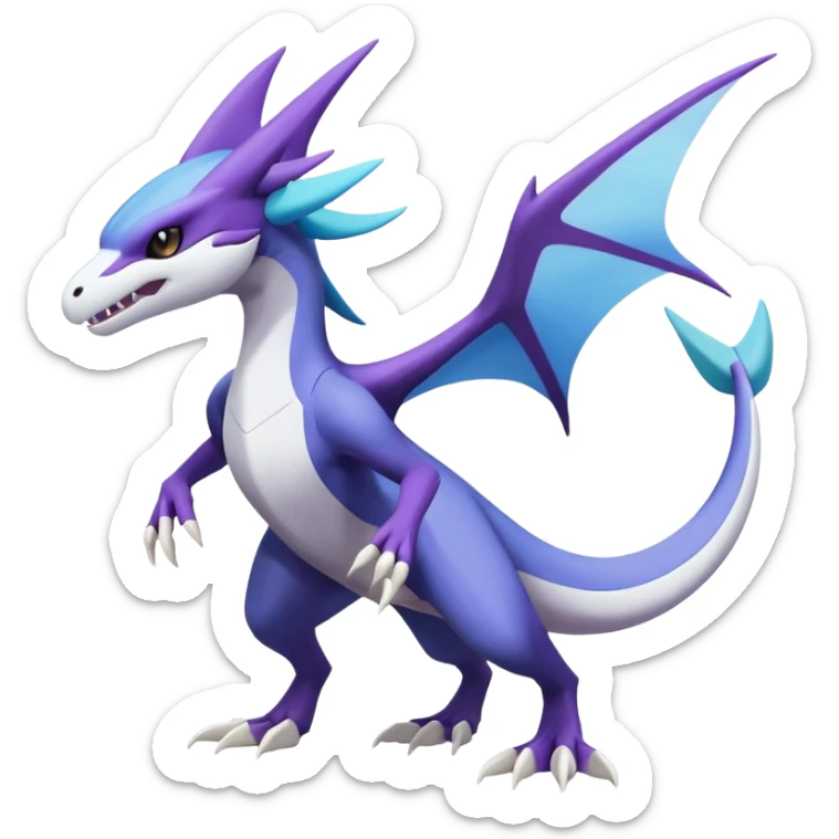 Noivern-Latios-Marowak-Lugia-Fakémon-hybrid-creature (full body)  sticker