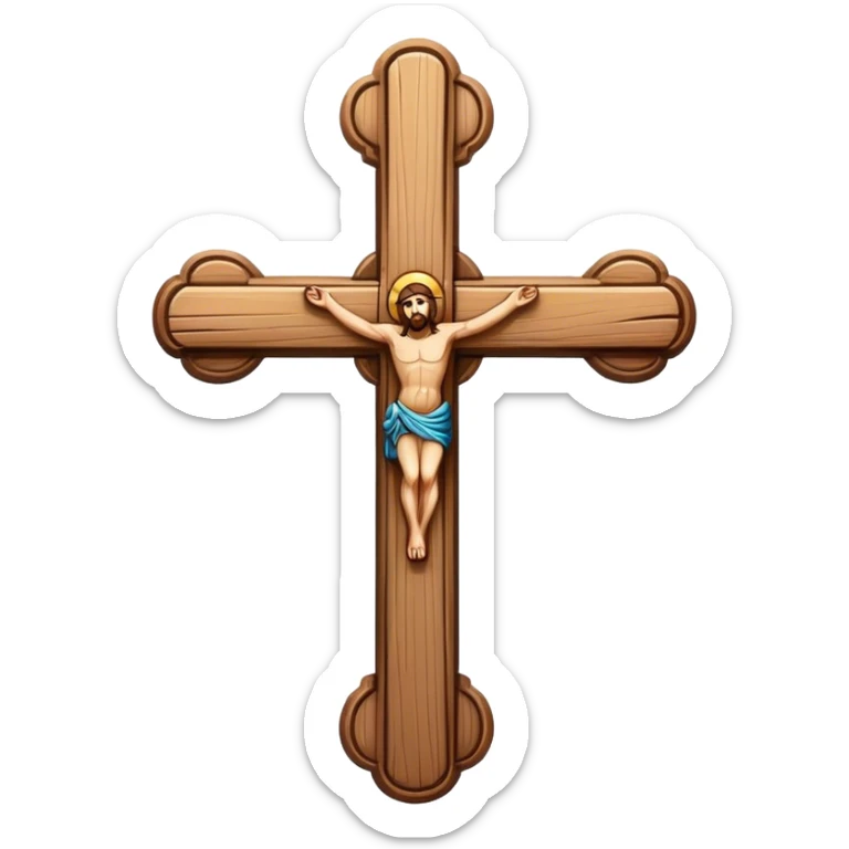 a cross  sticker