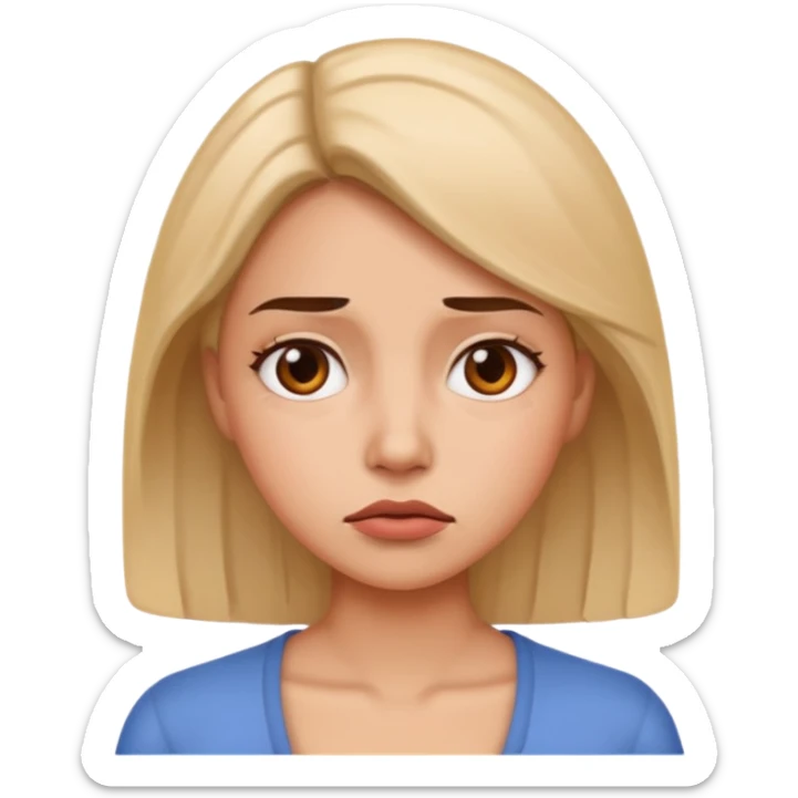 I want an emoji of a sassy woman looking unimpressed as if to say "yeah...no..." sticker