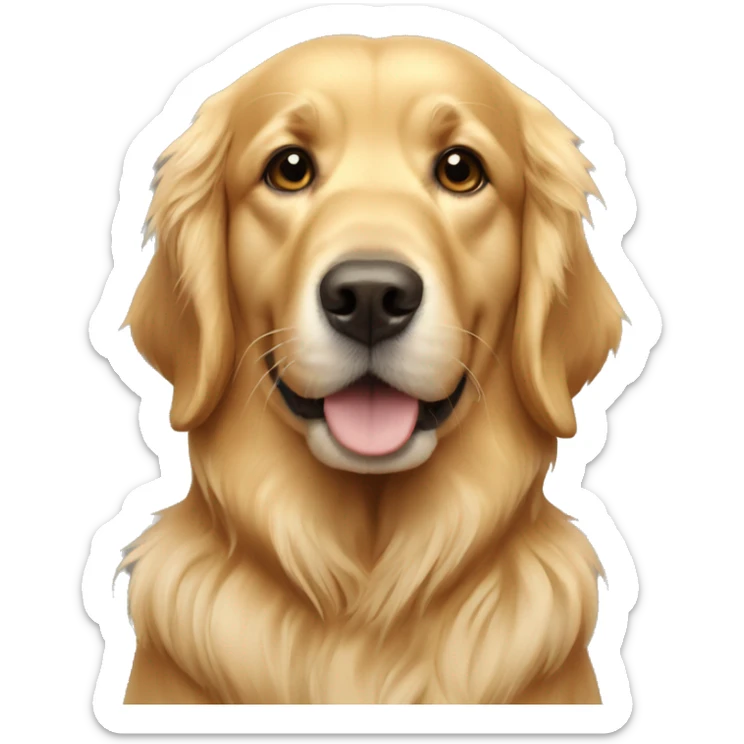 golden retriever sticker