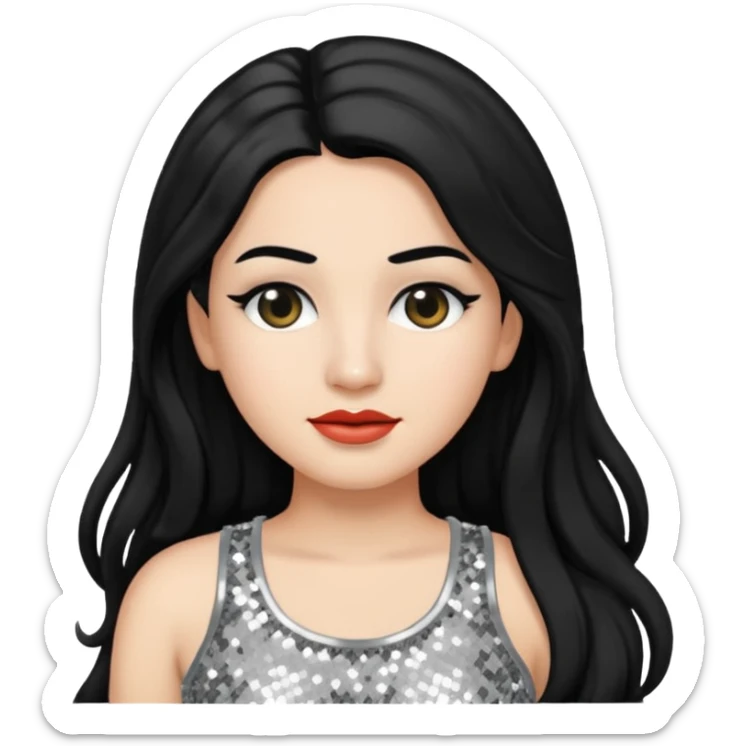 Rosalía nun emoji based on the album cover of LUX sticker